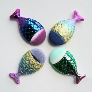 4pk fishtail makeup brushes